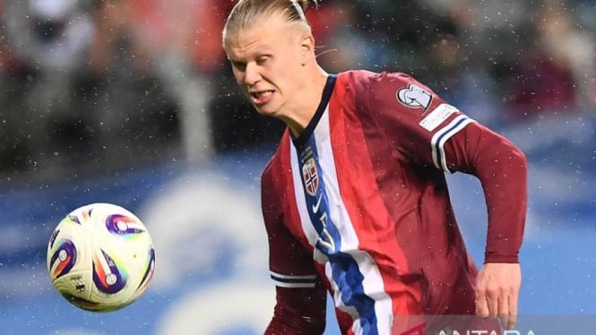 bikin-hattrick-dan-bawa-norwegia-lumat-israel-5-0,-erling-haaland-akui-belum-puas