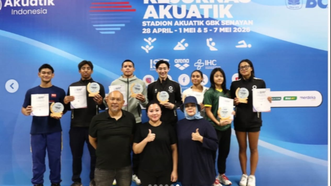 daftar-perenang-terbaik-kejurnas-akuatik-2026:-azzahra-permatahani-dan-adelia-chantika-bersinar
